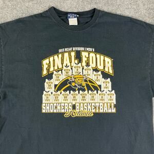 Blue 84 Men’s 2013 Final Four Shockers Basketball 2XL Black Graphic Tee